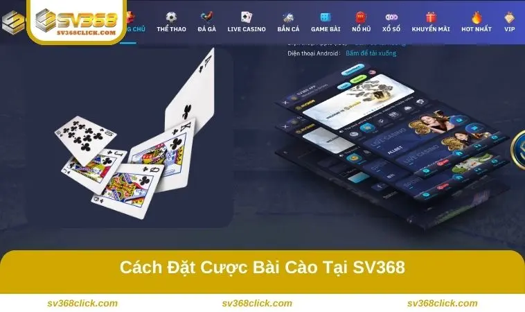 Cách chơi bài cào là lựa chọn nhiều kiểu đặt cược khác nhau